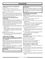 Preview for 35 page of Homelite UT902250 Series Operator'S Manual