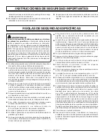 Preview for 44 page of Homelite UT905000S Operator'S Manual