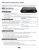 Preview for 1 page of HomeSeer PRO-100 S5 Quick Start Manual