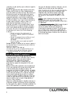 Preview for 8 page of Homeworks HWI-TEL9 Instructions For Installation And Use Manual