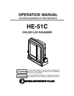 Honda Electronics HE-51C Operation Manual preview