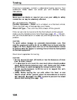 Preview for 105 page of Honda 1991 Civic Online Reference Owner'S Manual