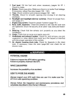 Preview for 51 page of Honda 2000 TRX350TM Fourtrax 350 Owner'S Manual