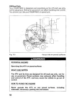 Preview for 62 page of Honda 2000 TRX350TM Fourtrax 350 Owner'S Manual