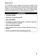 Preview for 81 page of Honda 2000 TRX350TM Fourtrax 350 Owner'S Manual