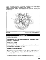 Preview for 69 page of Honda 2000 TRX450S Fourtrax Foreman S Owner'S Manual