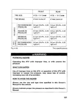 Preview for 143 page of Honda 2000 TRX450S Fourtrax Foreman S Owner'S Manual