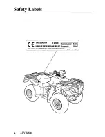 Preview for 15 page of Honda 2006 TRX500TM Fourtrax Foreman Owner'S Manual