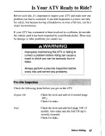 Preview for 56 page of Honda 2006 TRX500TM Fourtrax Foreman Owner'S Manual