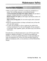 Preview for 100 page of Honda 2006 TRX500TM Fourtrax Foreman Owner'S Manual