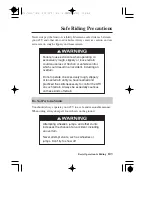 Preview for 112 page of Honda 2010 TRX500FA Owner'S M Operation And Instruction Manualanual