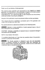 Preview for 3 page of Honda EM500 Owner'S Manual