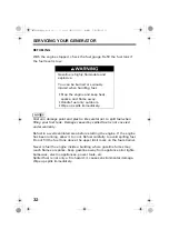 Preview for 34 page of Honda ER2500CX Owner'S Manual