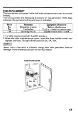 Preview for 49 page of Honda EX3300S Owner'S Manual