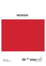 Preview for 69 page of Honda EX4000S Owner'S Manual