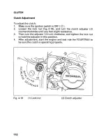 Preview for 116 page of Honda Fourtrax 300 4x4 Owner'S Manual