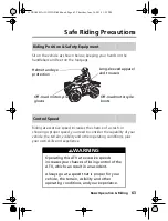 Preview for 73 page of Honda FourTrax Rincon TRX680FA5 2018 Owner'S Manual