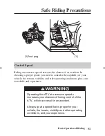 Preview for 61 page of Honda Fourtrax TRX 250TM Owner'S Manual