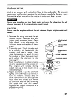 Preview for 33 page of Honda FR600 Owner'S Manual