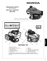 Preview for 43 page of Honda GCV140 Owner'S Manual