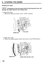 Preview for 20 page of Honda GD320 Owner'S Manual