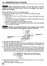 Preview for 32 page of Honda GX110 Owner'S Manual