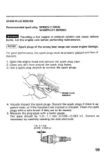 Preview for 61 page of Honda H4518H Owner'S Manual