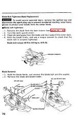 Preview for 72 page of Honda H4518H Owner'S Manual