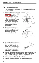 Preview for 60 page of Honda HARMONY H1011HS Owner'S Manual