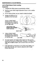 Preview for 78 page of Honda HARMONY H1011HS Owner'S Manual