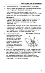 Preview for 81 page of Honda HARMONY H1011HS Owner'S Manual