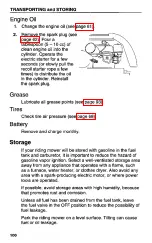 Preview for 102 page of Honda HARMONY H1011HS Owner'S Manual