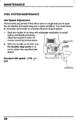 Preview for 70 page of Honda Harmony H2013SDA Owner'S Manual