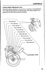 Preview for 15 page of Honda HRM195PA Owner'S Manual