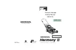 Honda HRR216TKA Harmony II Owner'S Manual preview