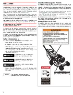 Preview for 2 page of Honda HRR216VYUA Owner'S Manual