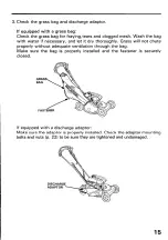 Preview for 17 page of Honda HRS21 Owner'S Manual