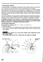 Preview for 22 page of Honda HRS21 Owner'S Manual