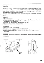 Preview for 23 page of Honda HRS21 Owner'S Manual