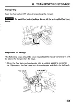 Preview for 25 page of Honda HRS21 Owner'S Manual