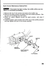 Preview for 37 page of Honda HRS21 Owner'S Manual