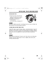 Preview for 51 page of Honda HS1332 Owner'S Manual