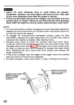 Preview for 23 page of Honda HS55 Owner'S Manual