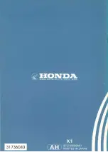 Preview for 37 page of Honda HS55 Owner'S Manual