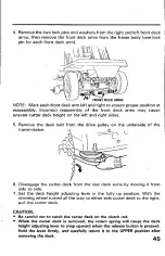 Preview for 47 page of Honda HT-R3009 Owner'S Manual