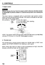 Preview for 12 page of Honda HT3810 Owner'S Manual