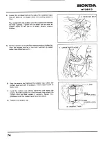 Preview for 74 page of Honda HT3813 Service Manual