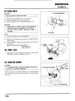 Preview for 104 page of Honda HT3813 Service Manual