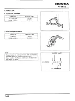 Preview for 140 page of Honda HT3813 Service Manual