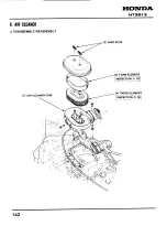 Preview for 142 page of Honda HT3813 Service Manual